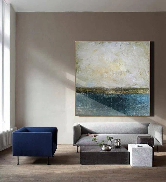 Evening Landscape Canvas Sky Abstract Canvas Artwork KVJO6 wall art